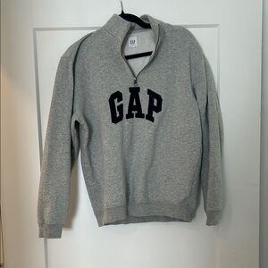 GAP Men's Zip-Up Sweater in Gray